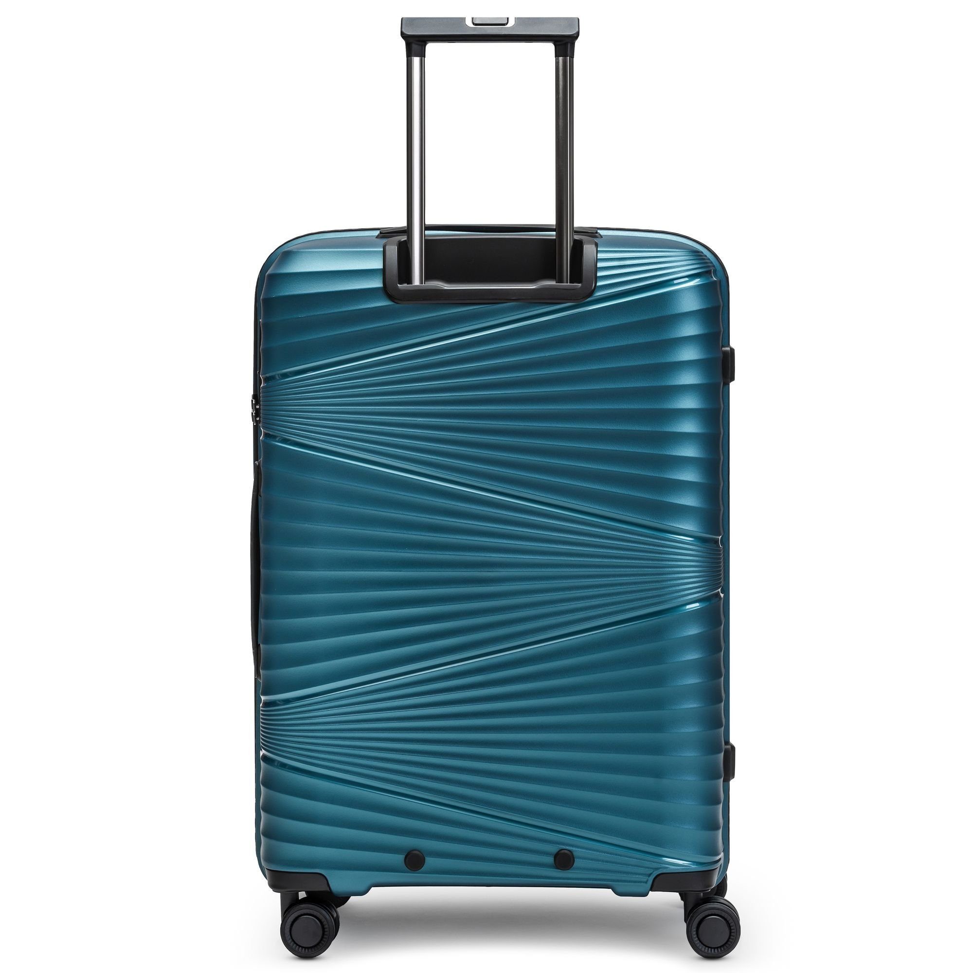 (3-teilig, 3 Rollen, Trolleyset Collection Polypropylen 2 02, metallic tlg), Pactastic 4 turquoise