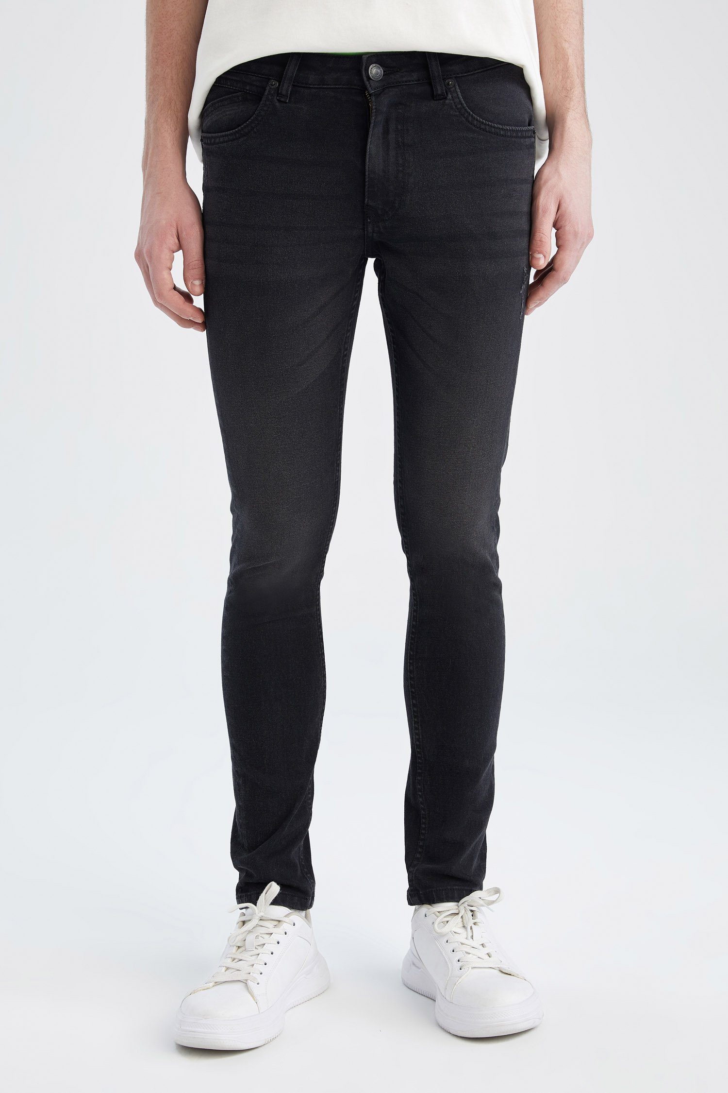 DeFacto Skinny-fit-Jeans Herren Skinny-fit-Jeans SUPER DENIM FIT SKINNY