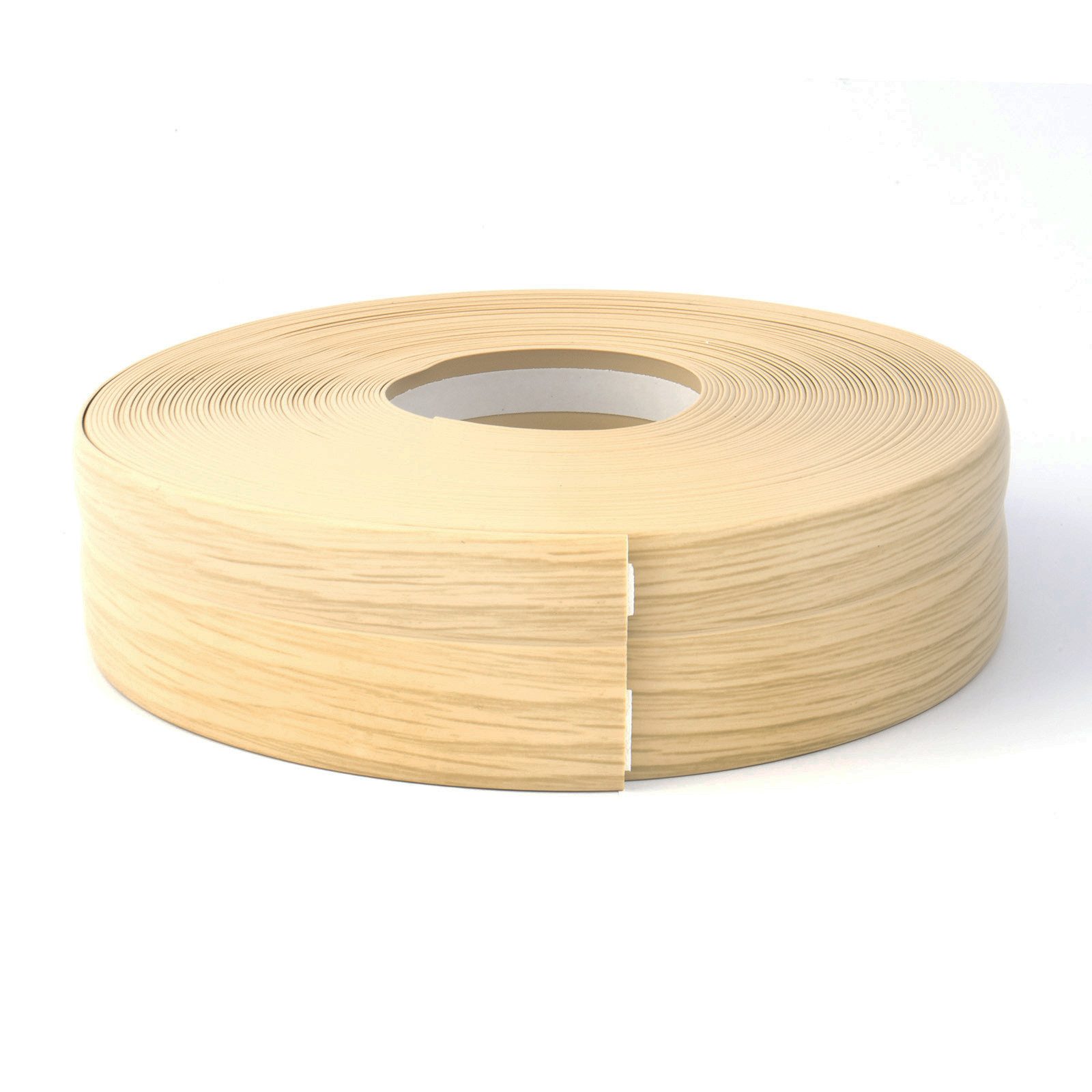 DQ-PP Sockelleiste DQ-PP WEICHSOCKELLEISTE 5m, 32x23mm, selbstklebend, Gummileiste, PVC, Sockelleiste, Abschlussleiste, Bodenleiste, Winkelprofil