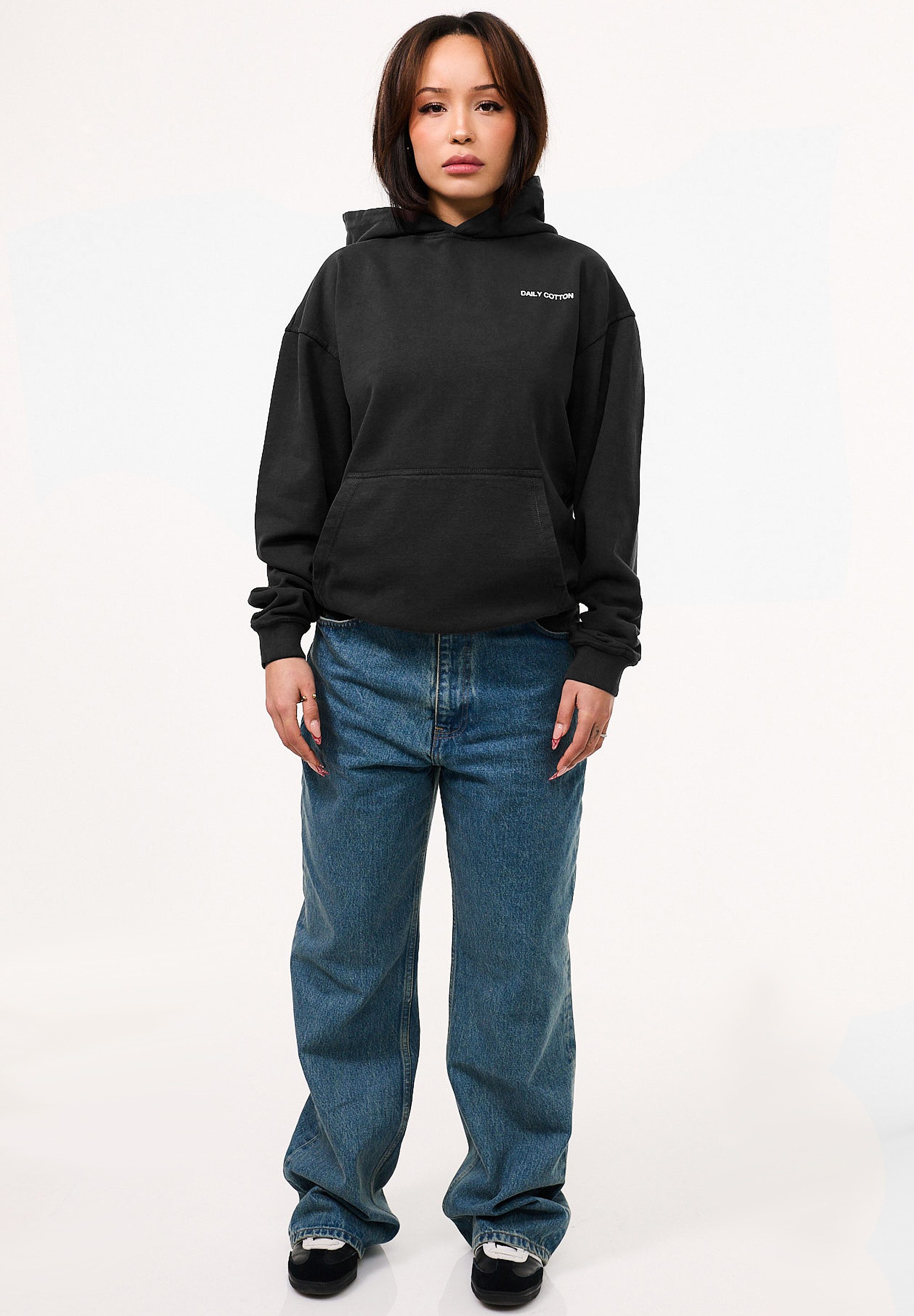 DAILY COTTON Hoodie DCROEDT Damen Heavy Oversize Hoodie Kapuzenpullover Swe günstig online kaufen