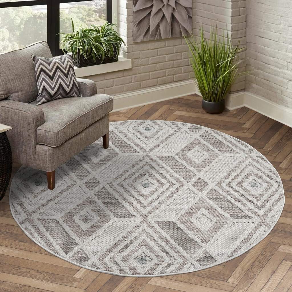 Carpet City Teppich LINDO 8875, rund, günstig online kaufen