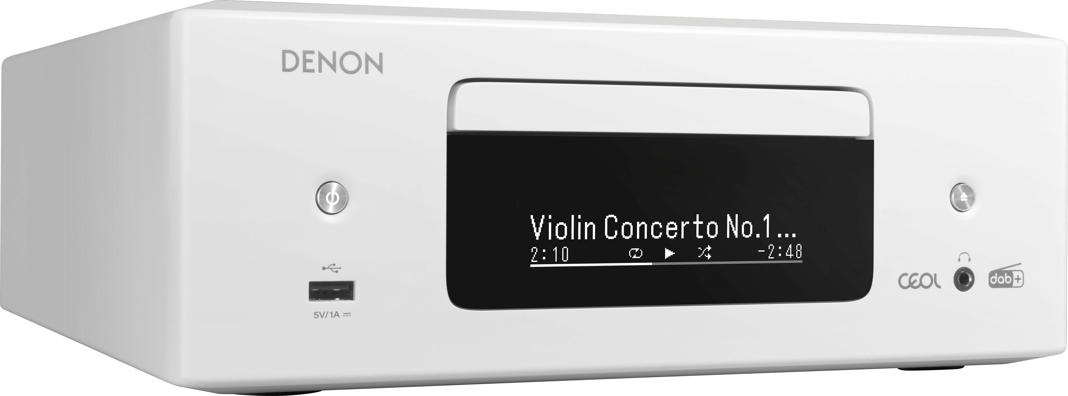 RCD-N12DAB Netzwerkplayer weiß Denon