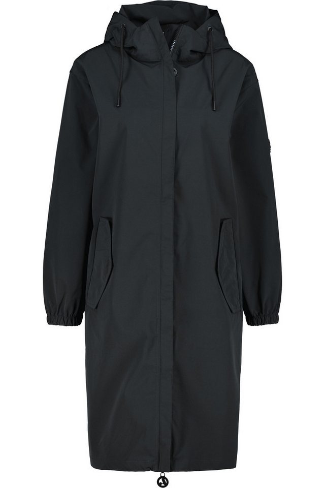 Alife & Kickin Regenjacke Damen TirilAK A Regenjacke, Jacke Wasserabweisend, Kapuze mit Kordelzug, Zwei-Wege-Reißverschluss