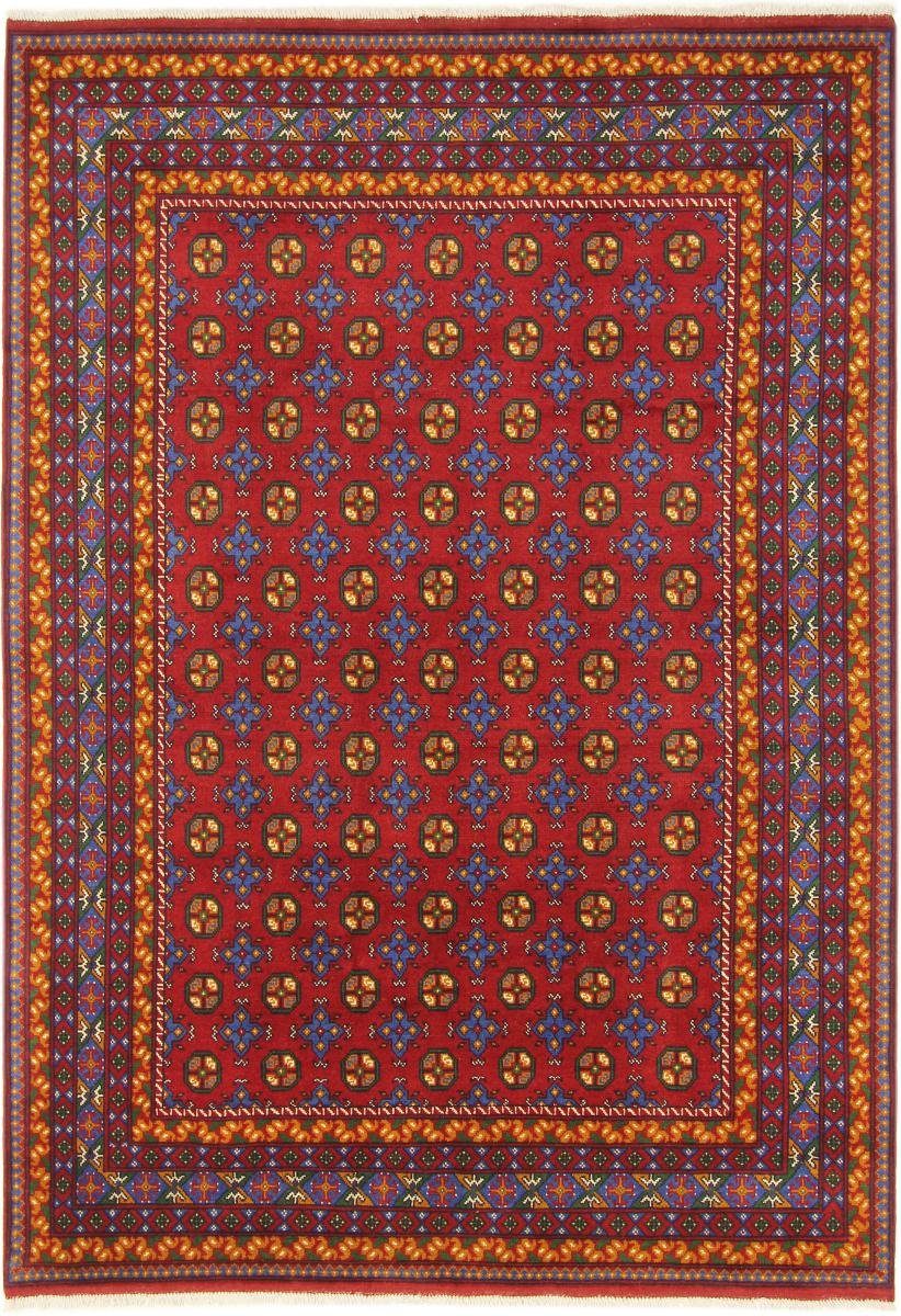 Orientteppich Afghan Akhche 203x289 Handgeknüpfter Orientteppich, Nain Trading, rechteckig, Höhe: 6 mm