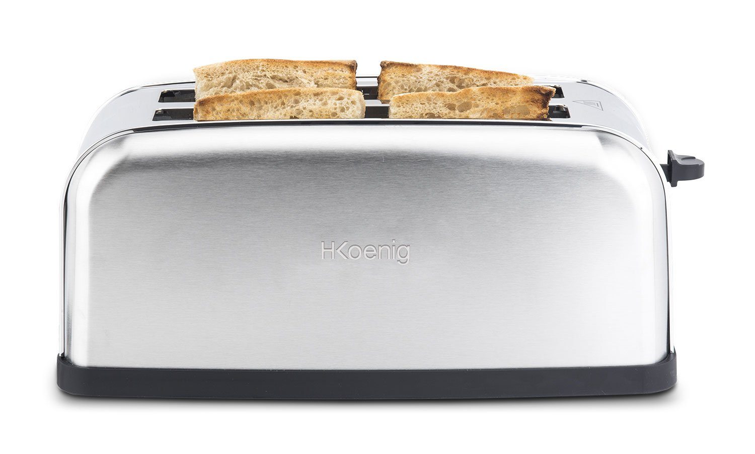 H.Koenig Toaster TOS28 Langschlitz-Toaster für 4 Scheiben Toast, 1500 W