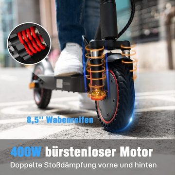 Evercross E-Scooter E-Scooter mit Straßenzulassung 30km Reichweite & 120kg Belastung, 20,00 km/h, Scooter Elektro, Erwachsene, Escooter mit Straßenzulassung, 120 kg