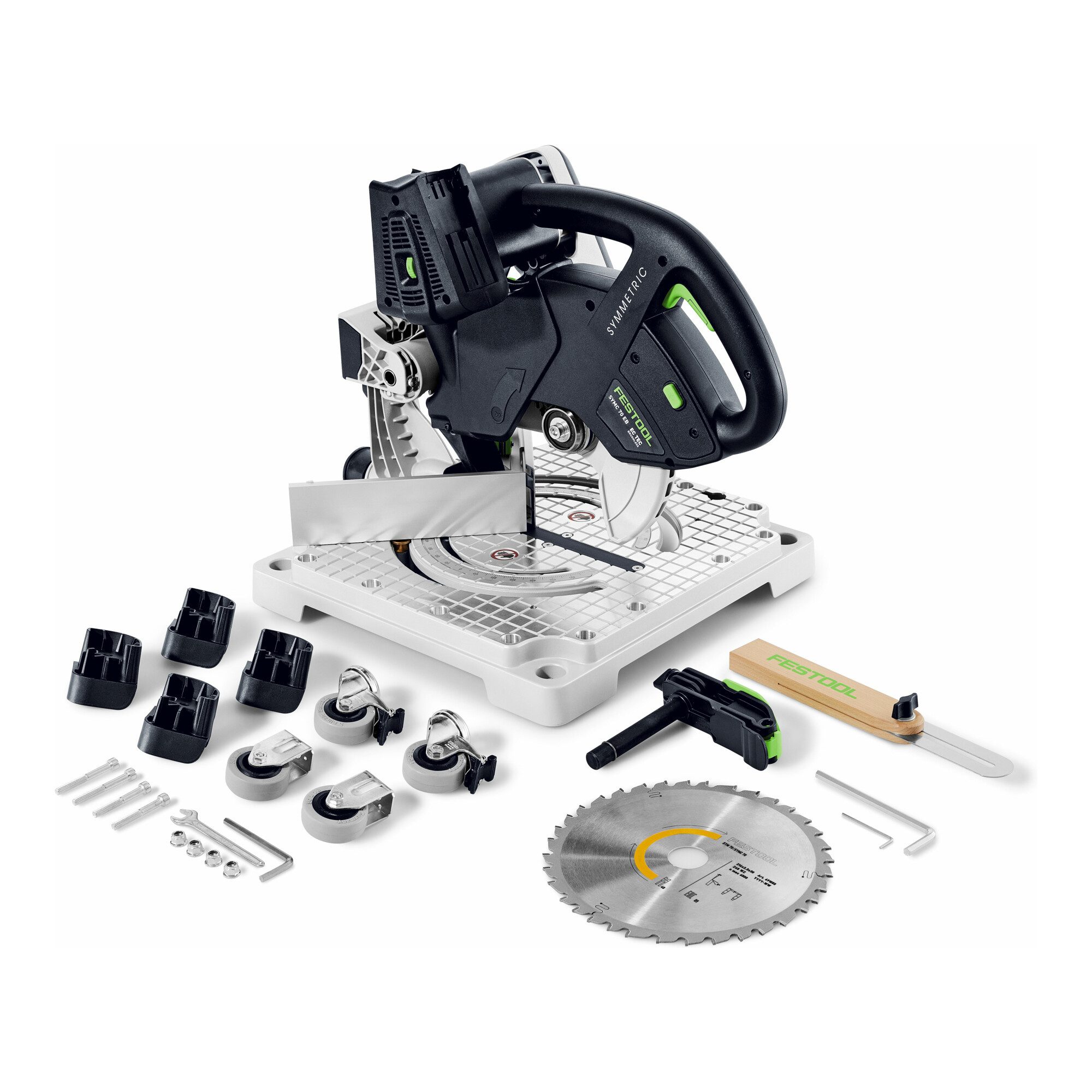 FESTOOL Zug-, Kapp- und Gehrungssäge Festool Akku-Leistensäge SYMC 70 EB-Basic SYMMETRIC