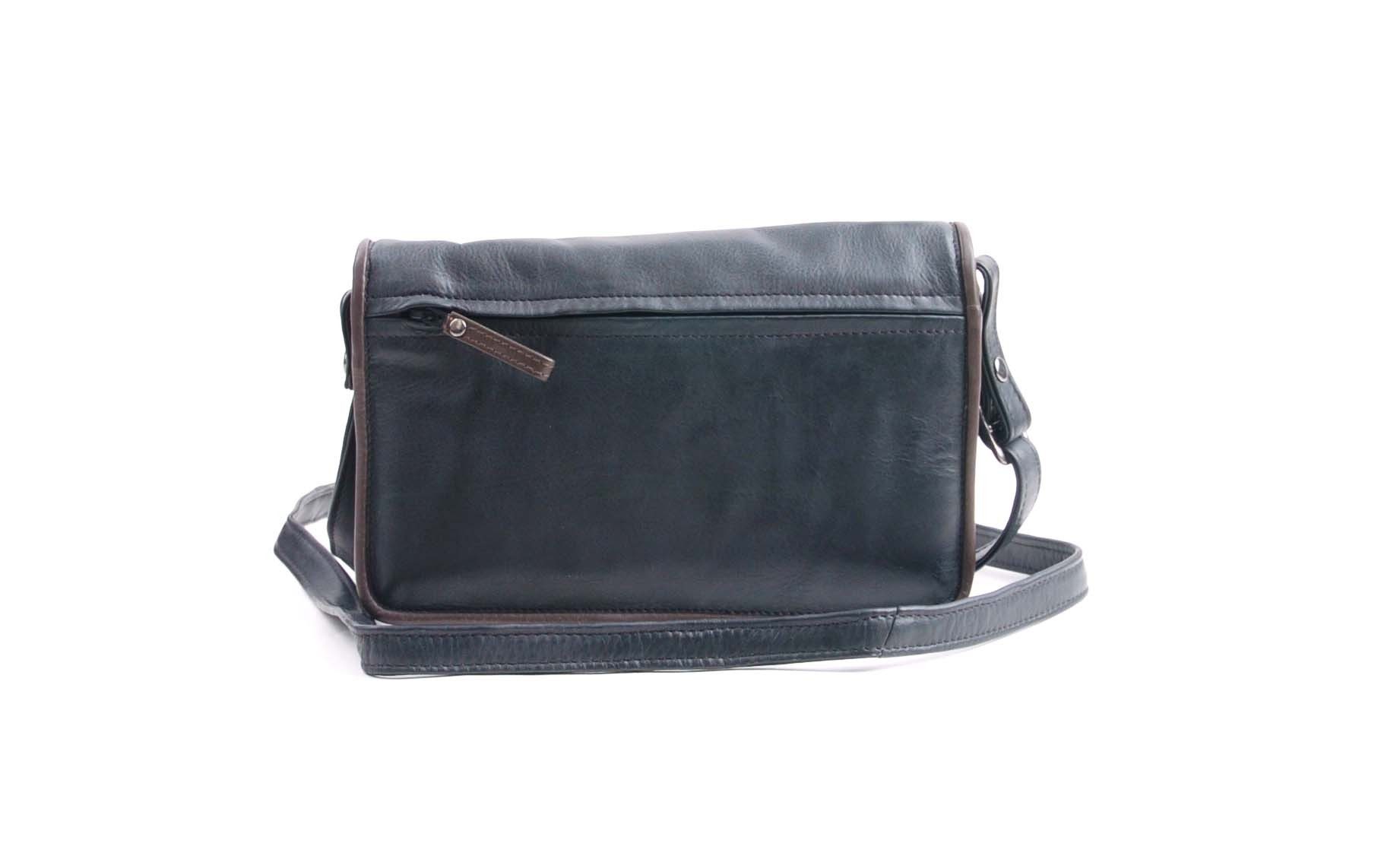 berba Umhängetasche berba Soft 062 - Kleine Umhängetasche in schwarz-taupe