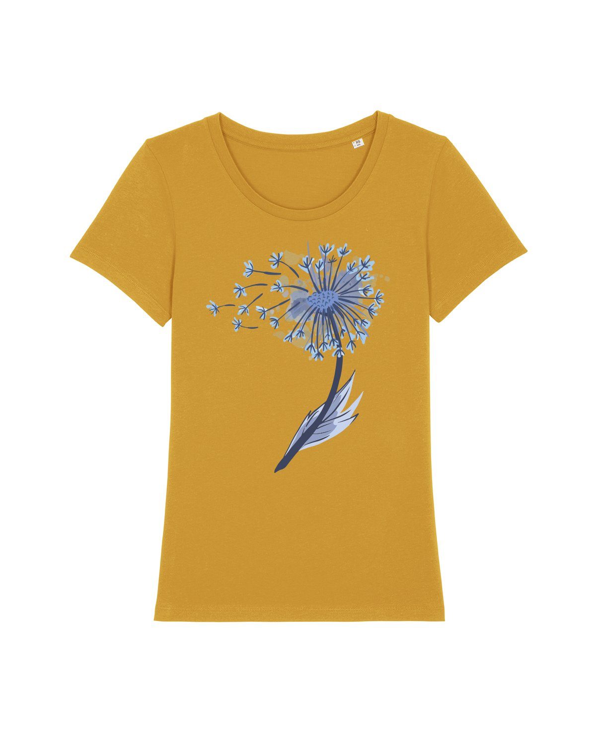 Print-Shirt ocker Apparel Dandelion (1-tlg) wat?