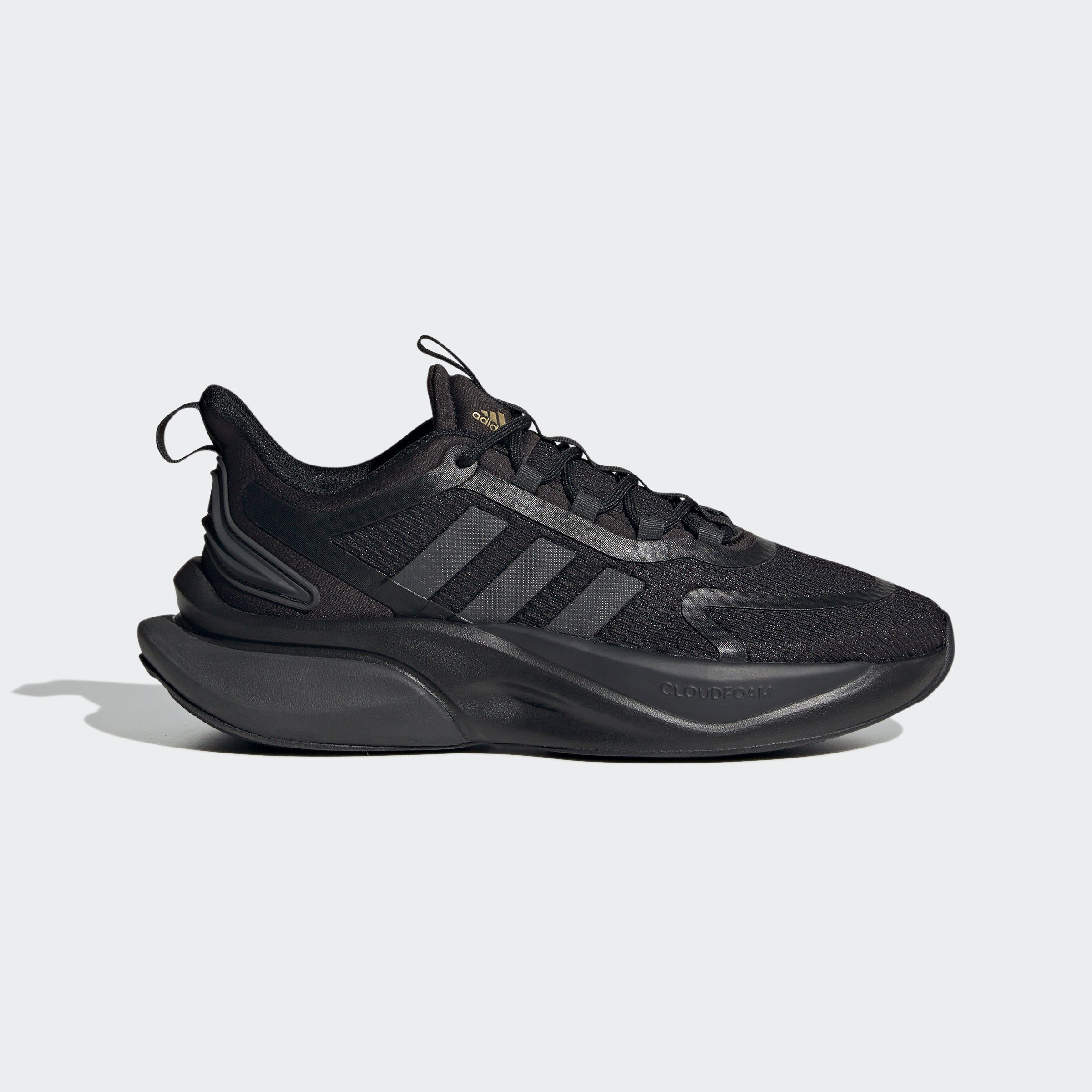 adidas Sportswear ALPHABOUNCE+ SUSTAINABLE Black / / Gold Metallic BOUNCE Core Sneaker Carbon