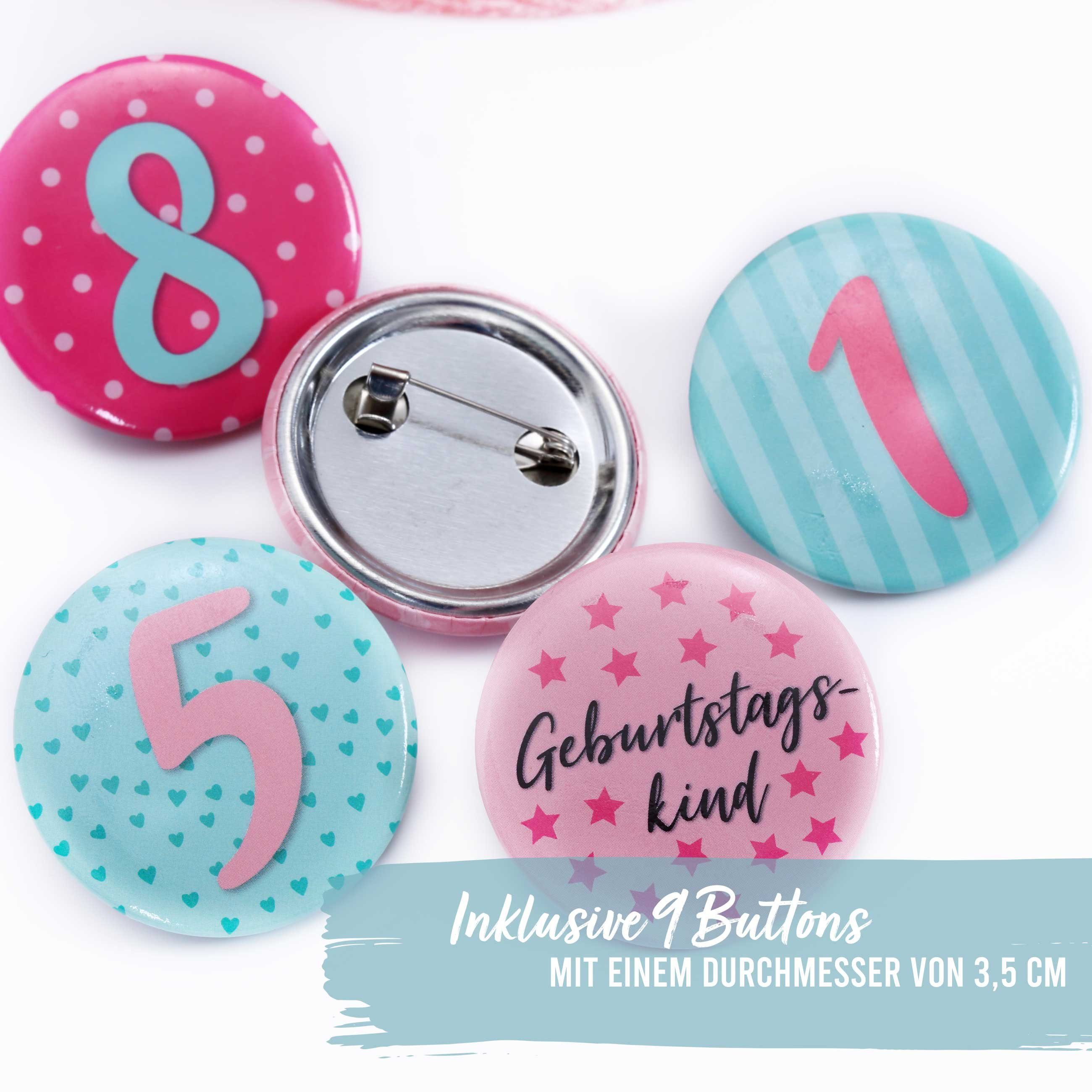 PAPIERDRACHEN Fleecemütze Geburtstagskrone Samt mit Zahlen günstig online kaufen