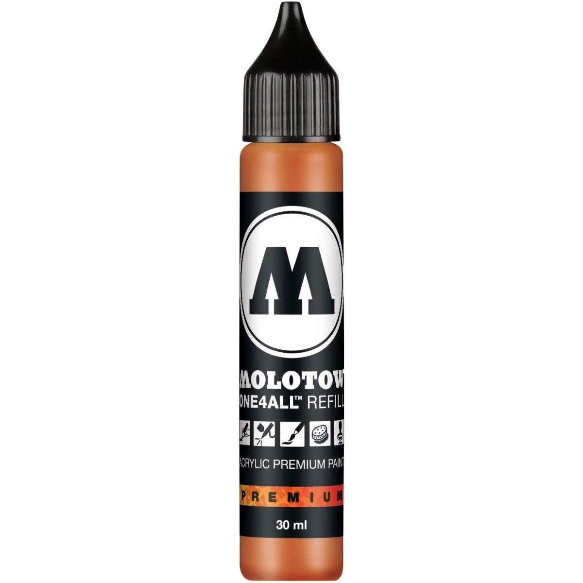 MOLOTOW Füllhalter Nachfülltinte One4All für Permanentmarker 30ml ockerbraun hell