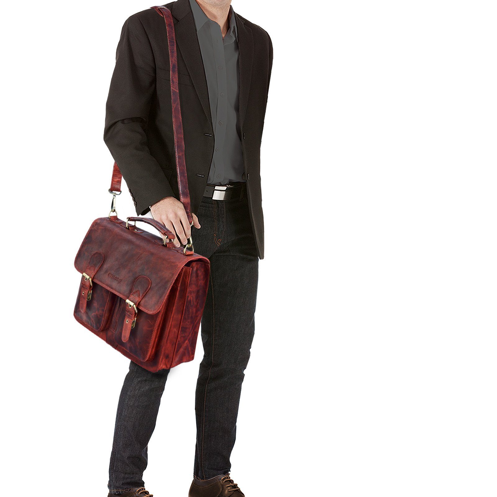 STILORD Aktentasche "Karl" Aktentasche Herren Lehrertasche günstig online kaufen