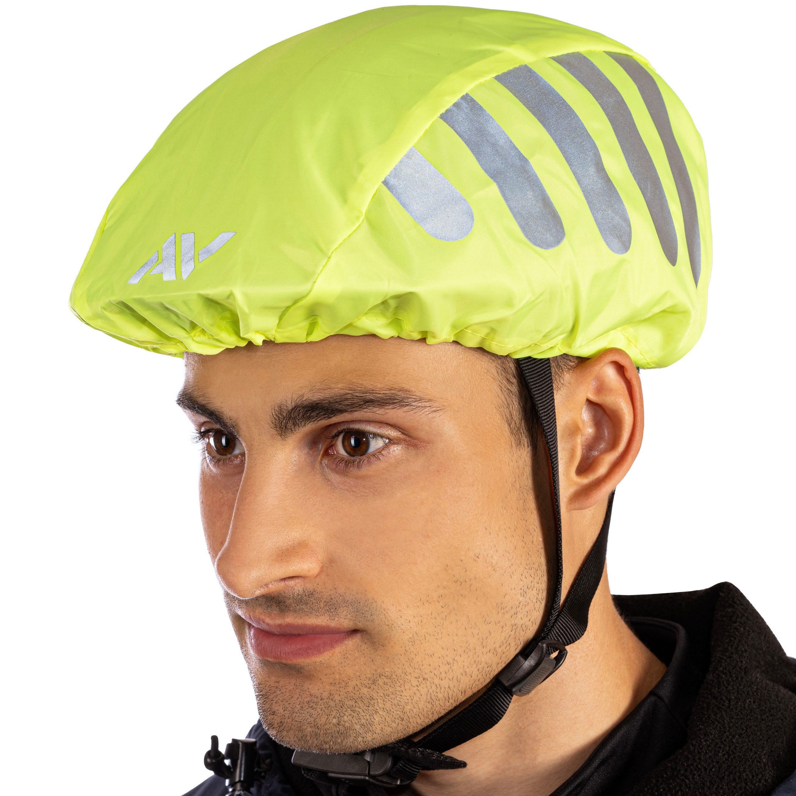 AVANA Fahrradhelmüberzug Regenschutz für Fahrradhelm reflektierende Abdeckung Regenüberzug, Reflektoren, Wasserdicht