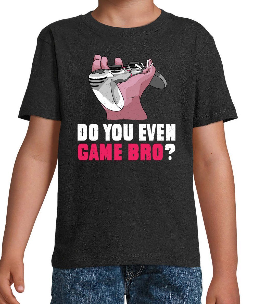 mit Schwarz Frontprint Shirt Kinder "Do Even lustigem Designz Youth You Gamer Bro?" Game T-Shirt