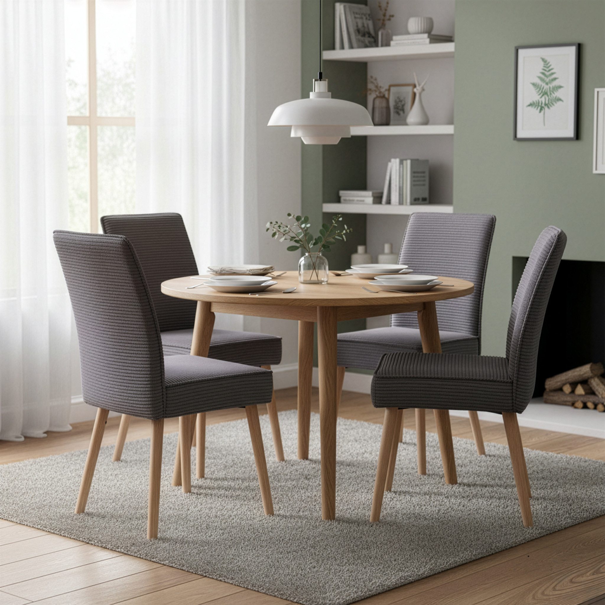 B&D home Polsterstuhl CEDRIC (2er Set, 2 St), gepolstert mit Federkernbox, günstig online kaufen