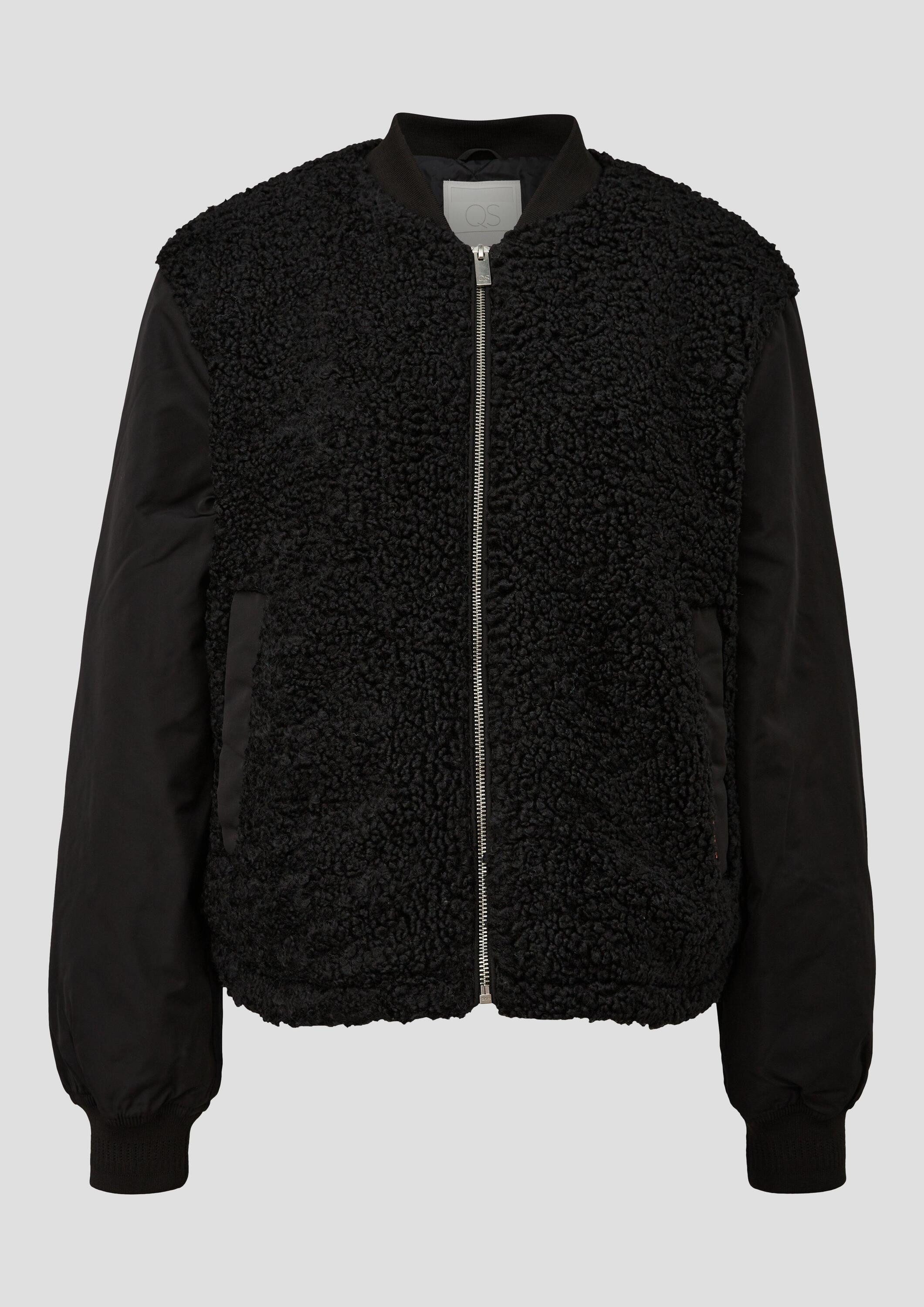 QS Funktionsjacke Outdoor-Jacke Leicht wattierter Blouson im Fabricmix