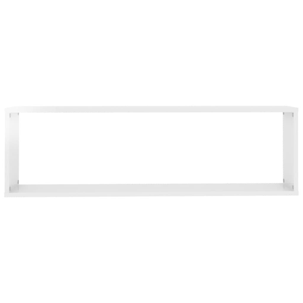 2 cm Hochglanz-Weiß Würfelregale 100x15x30 Spanplatte Regal Stk vidaXL