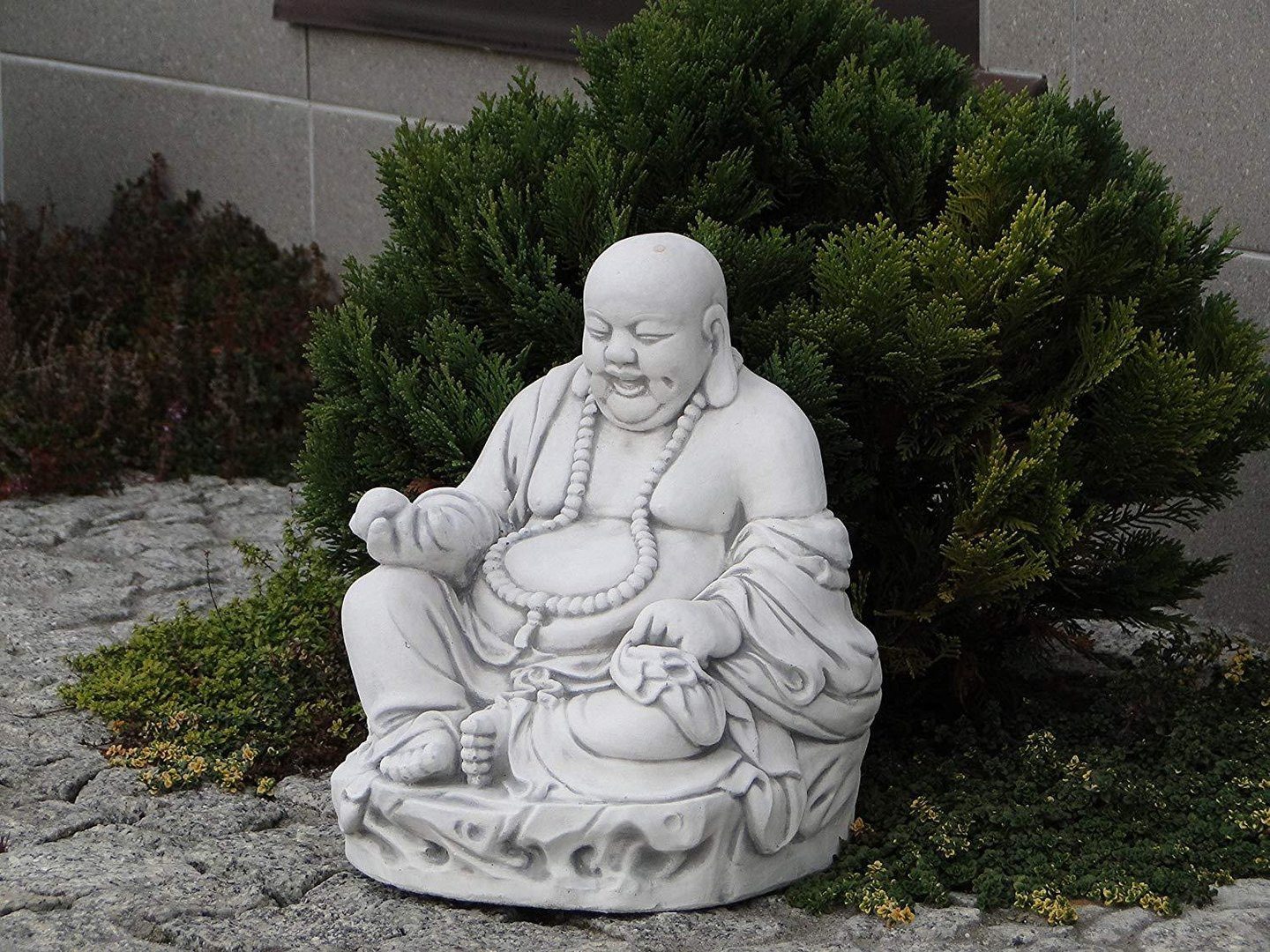 gartendekoparadies.de Gartenfigur Lachende Buddha Statue, H. günstig online kaufen