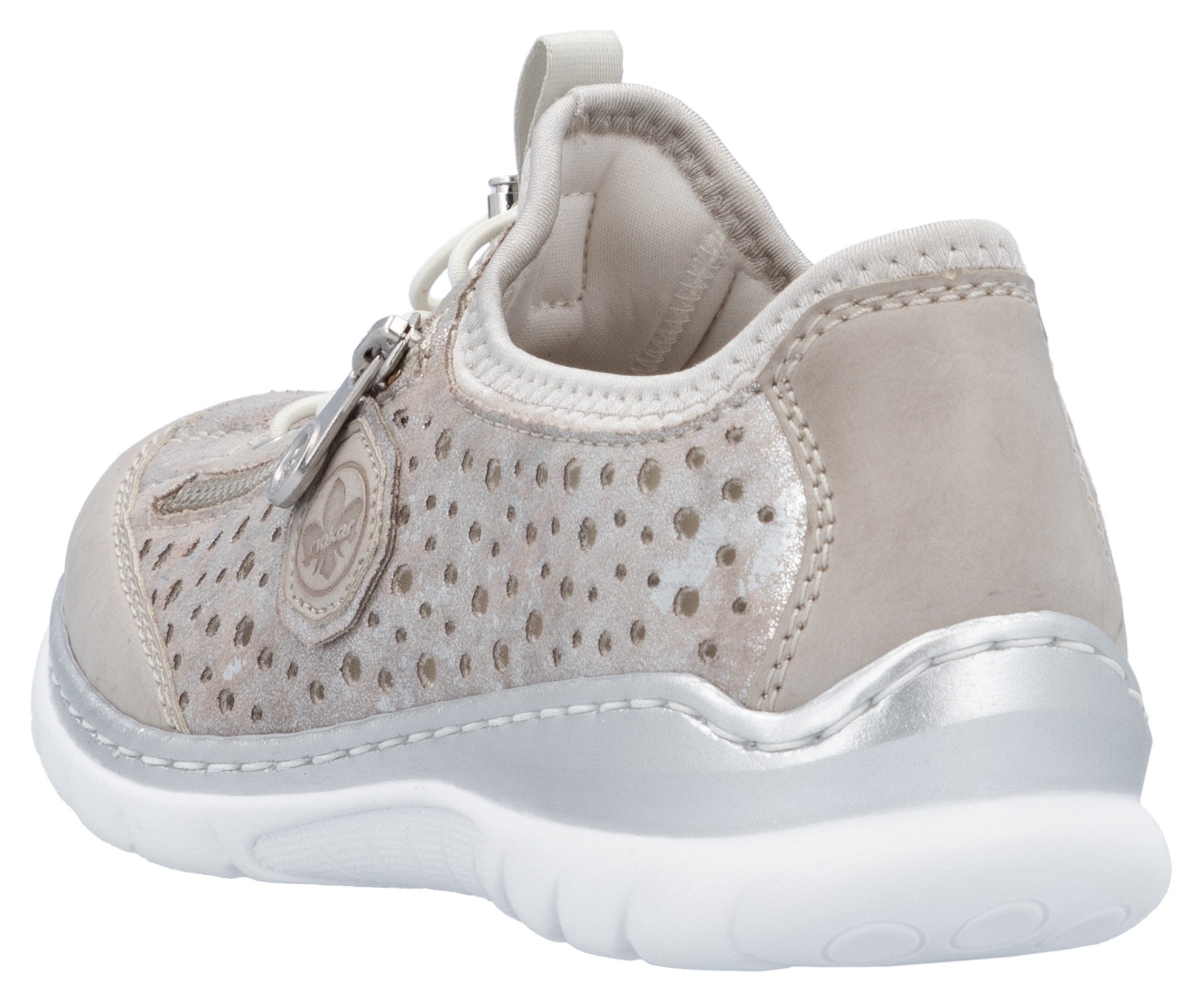 Rieker Slip-On Sneaker, Schlupfschuh, Freizeitschuh, Halbschuh mit Schnellverschluss