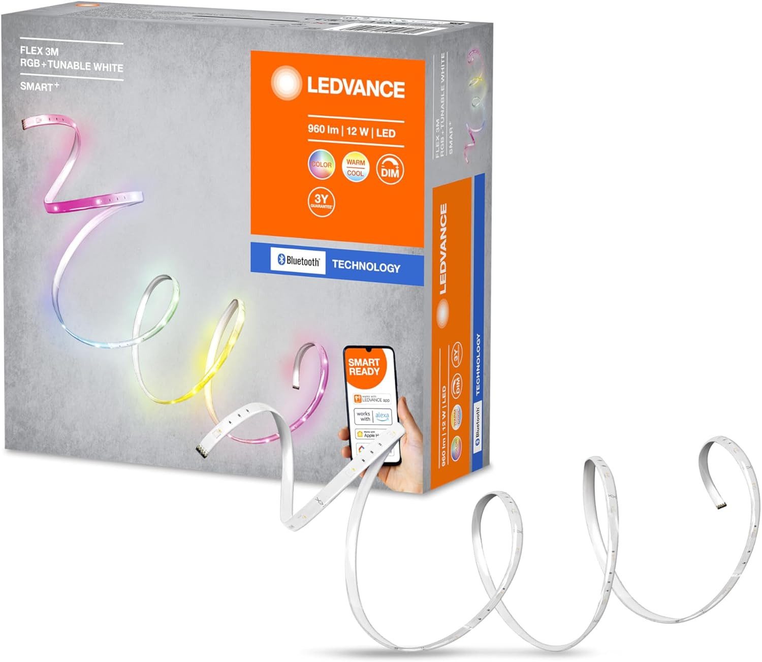 Ledvance Deckenleuchten, LEDVANCE LED Smartes LED Lichtband mit Bluetooth Technologie für Innen