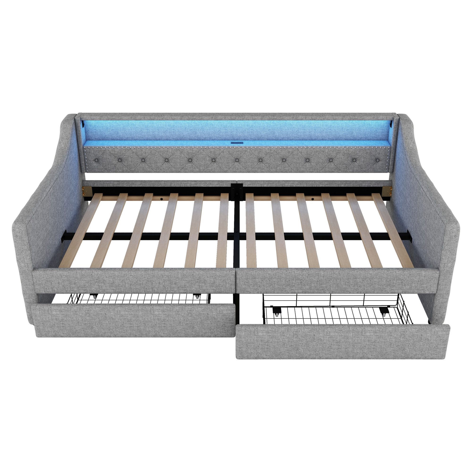 OKWISH Daybett Tagesbett, Funktionsbett,mit USB-Ladebuchse (mit günstig online kaufen