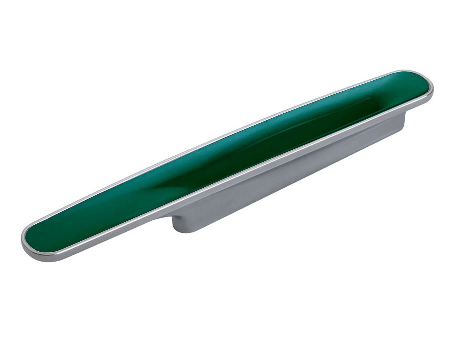 SO-TECH® Möbelgriff Colorgriff RAINBOW II Chrom matt BA 96 mm - incl. Schrauben, grün