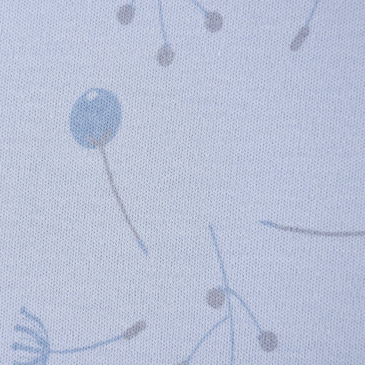 Thumbnail - SCHÖNER LEBEN. Stoff Bio-Jersey Organic-Jersey Gräser blau grau 1,50m Breite