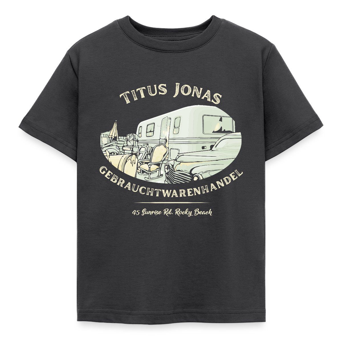 T-Shirt Die Drei Fragezeichen Titus Jonas Gebrauchtwarenhandel Kinder T-Shirt