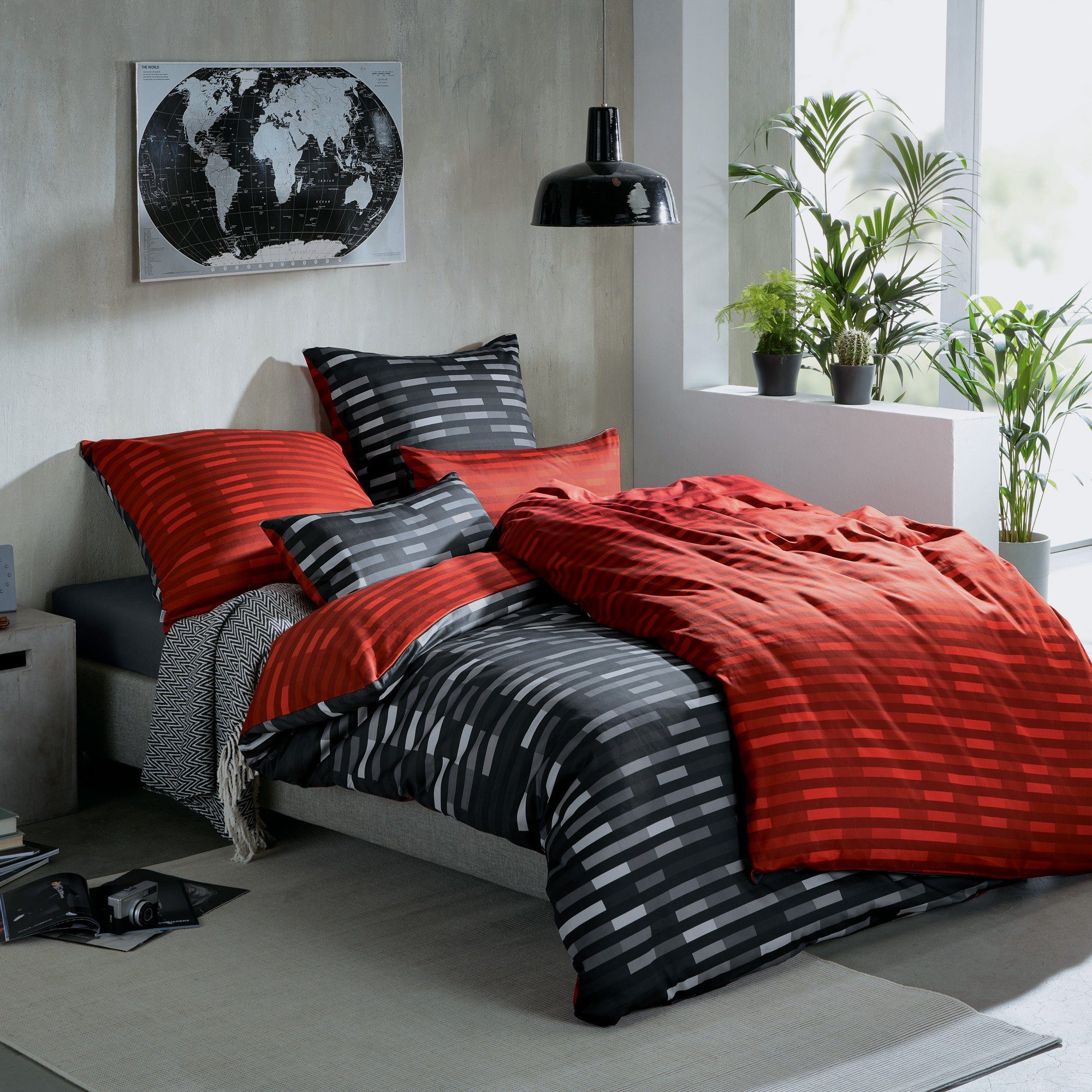 LOOKS by Wolfgang Joop Bettwäsche Wendebettwäsche, Biber, Streifen