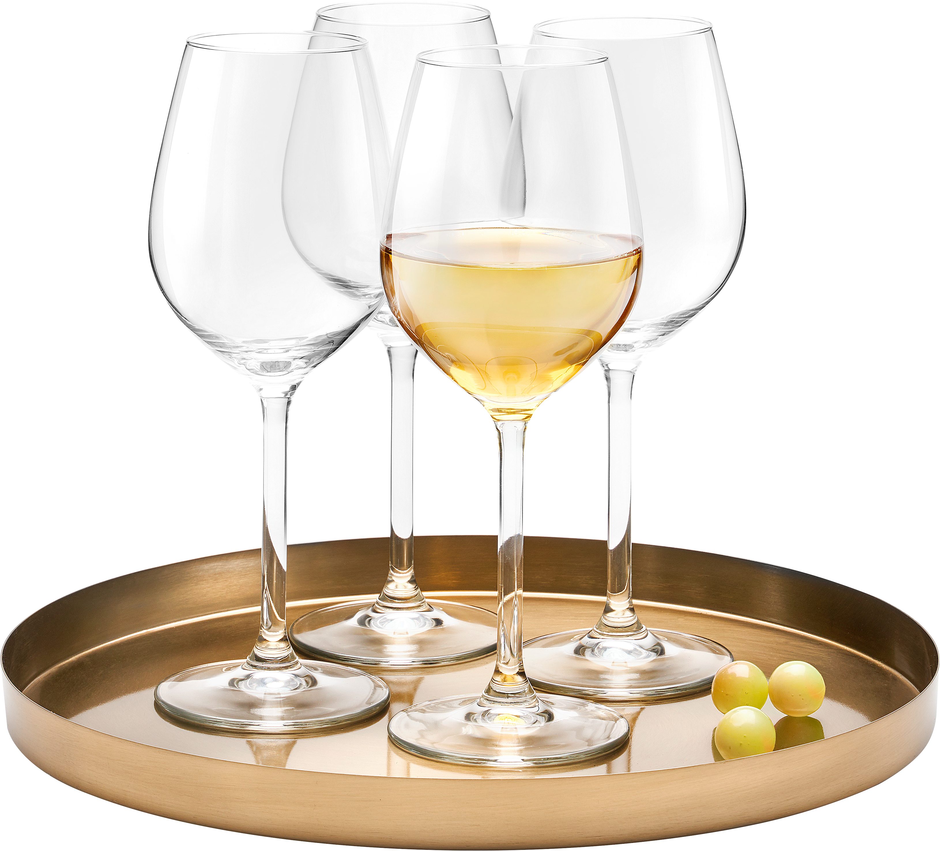 van Well Weinglas Ida, 4-tlg., Glas, spülmaschinengeeignet, 38 cl, 4-teilig