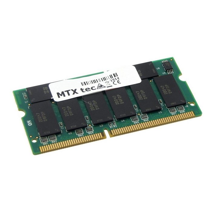 MTXtec 512MB Notebook SODIMM SDRAM PC133 133MHz 144 pin Laptop-Arbeitsspeicher