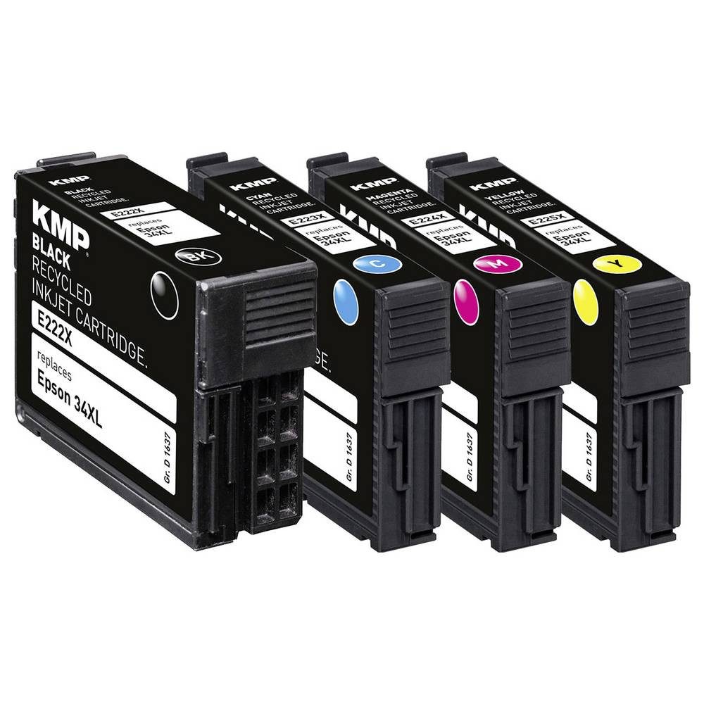 KMP Tintenpatrone für Epson Workforce Pro WF-3720, 34XL 1637,4005 Tintenpatrone