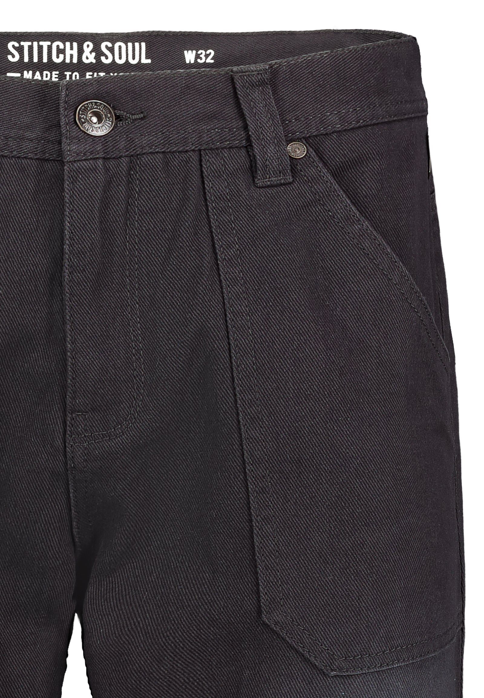 Stitch Wide Loose-fit-Jeans & Jeans Leg dark-grey Soul