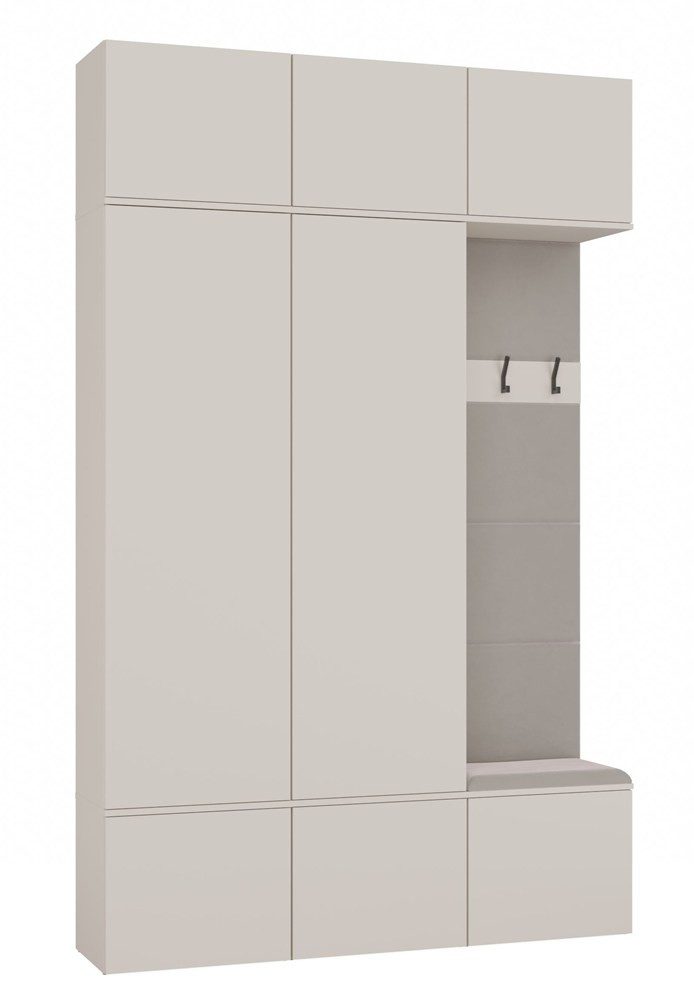 Raumhirsch Furniture Schuhschrank Garderobenschrank für Flur und Eingangsbereich (Kleiderschrank sowie Schuhschrank im SET) verschiedene Farben