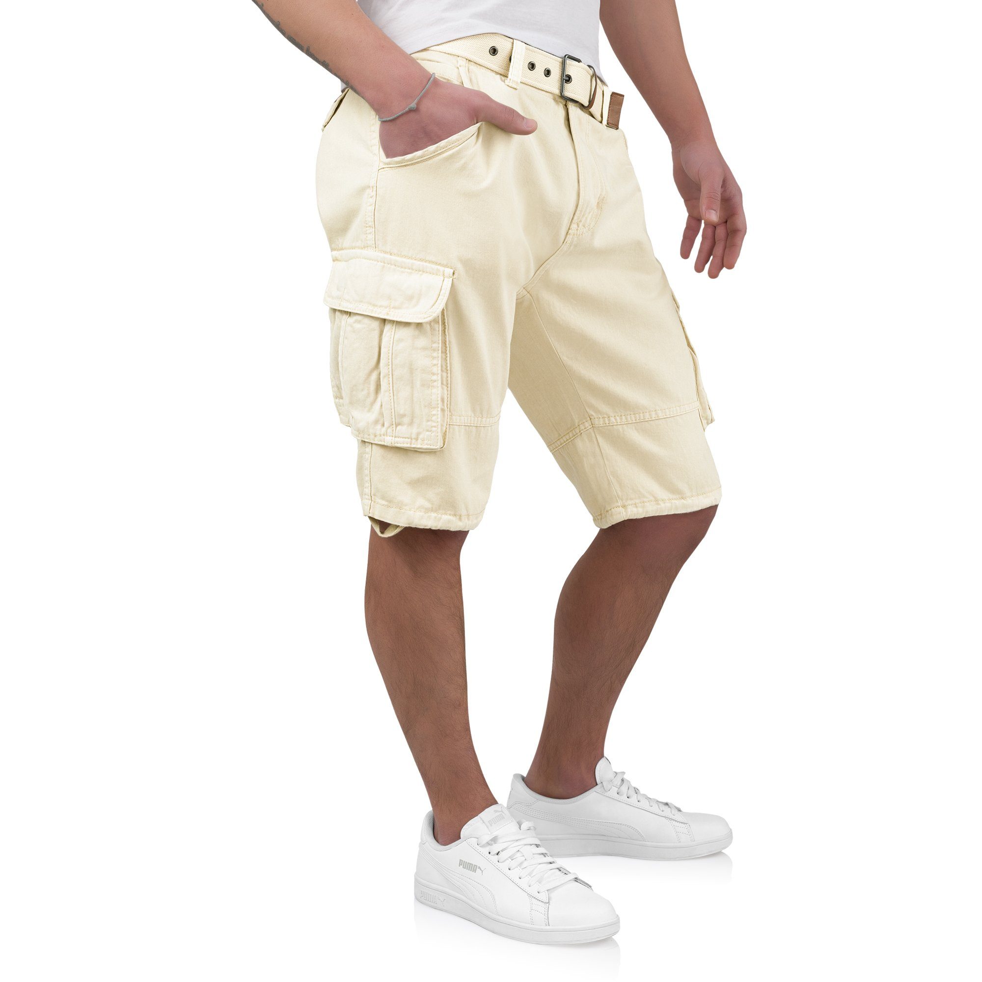 INDICODE Cargoshorts Kjeld Herrencargoshorts mit 6 Taschen