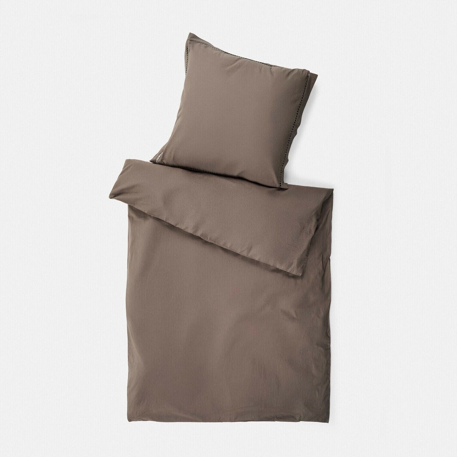 Mirabeau Bettwäsche Bettwäsche Belvero dunkelbraun, 100% Baumwolle, 100% Baumwolle