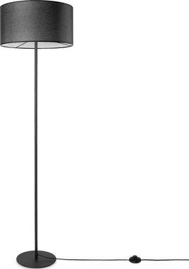 Paco Home Stehlampe LUCA CANVAS UNI COLOR, ohne Leuchtmittel, Lampenschirm Stoff Wohnzimmer Leselampe Büro E27 Stehlampe Skandi