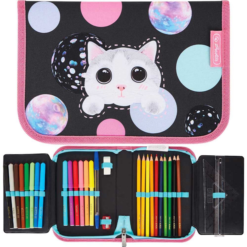 Herlitz Federmäppchen 31-teilig 2025 Mädchen Cute Cat