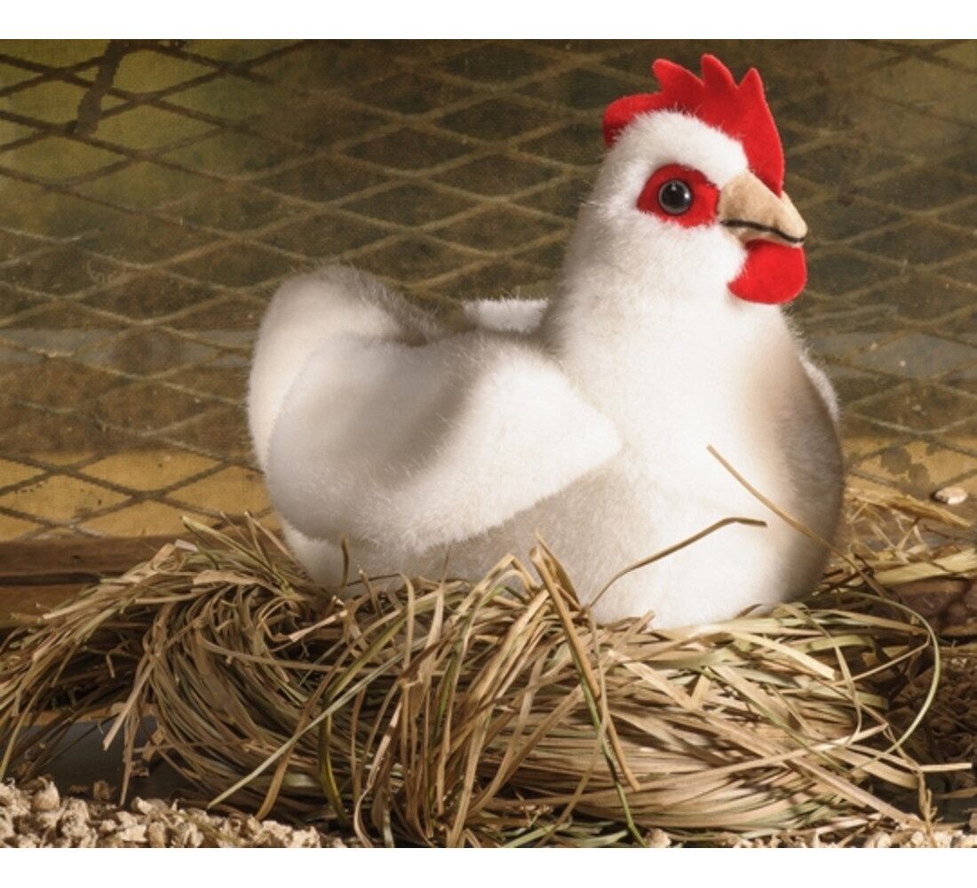 Kösen Kuscheltier Kösen Huhn weiß 14 cm Stofftier