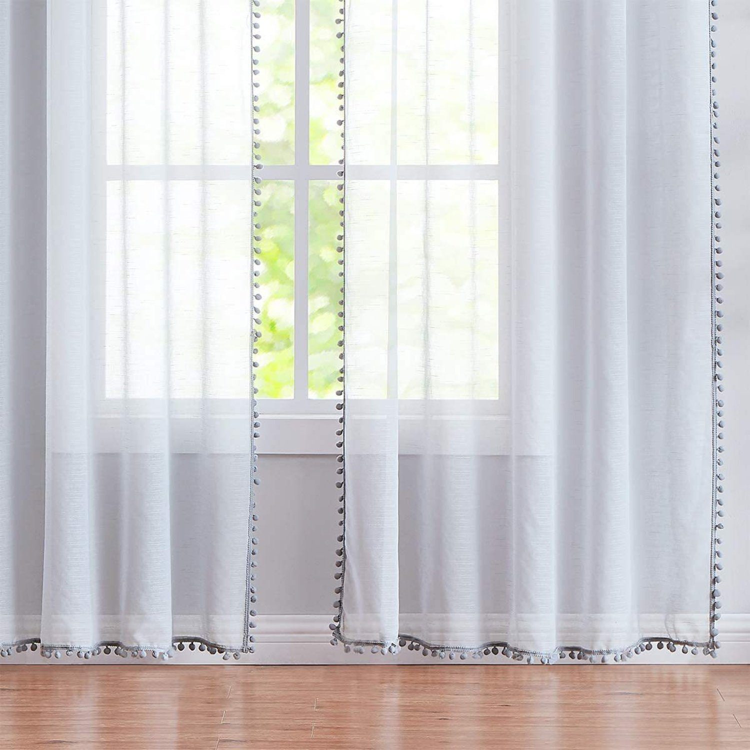 BYSURE Vorhang, Stangendurchzug (2 St), halbtransparent, günstig online kaufen
