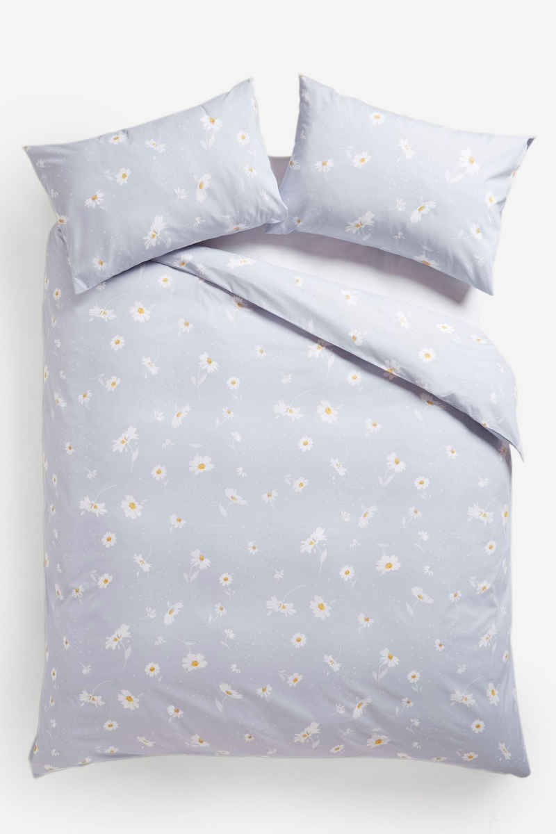 Bett-Set, Set mit Bettbezug und Kissenbezug mit, Next, Bezug: Polyester (recycelt), Baumwolle