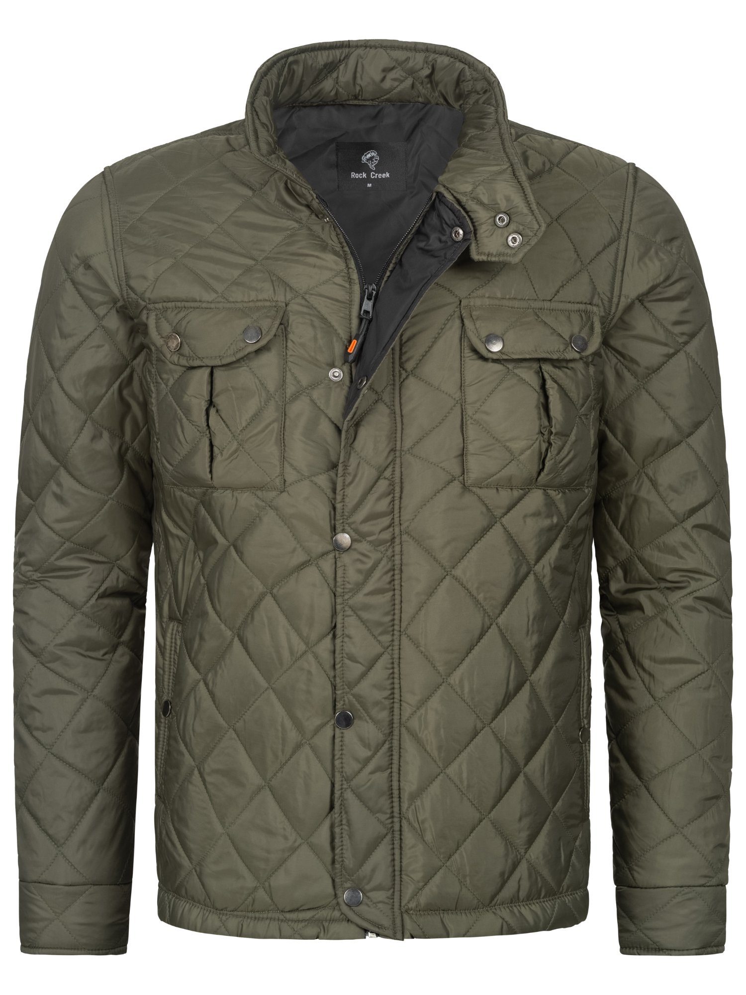 Rock Creek Steppjacke Herren Steppjacke Übergangsjacke H-347 Dunkelgrün