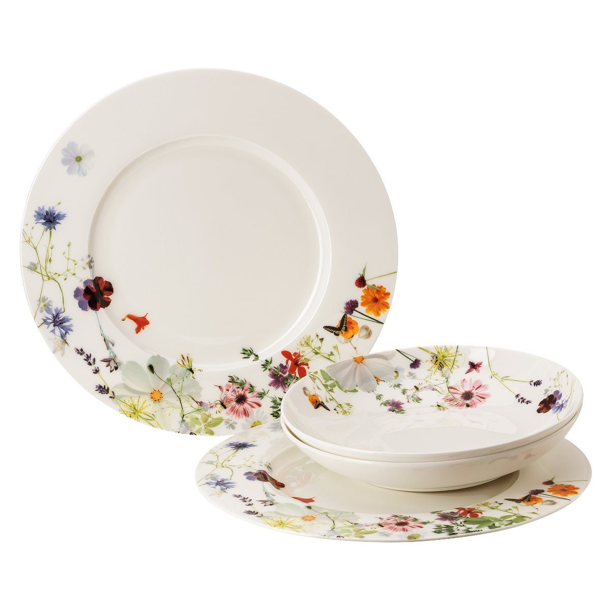 Rosenthal Tafelservice Brillance Grand Air, Bone China, Porzellan, 4-tlg.