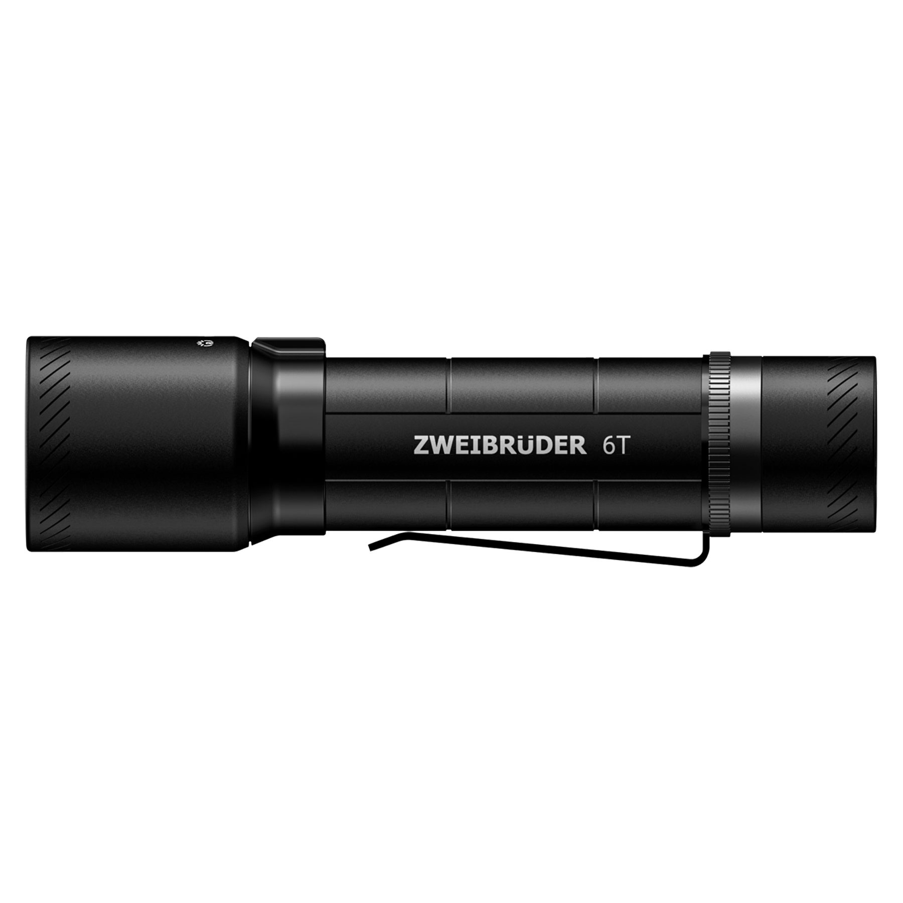 Zweibrüder LED Taschenlampe ZB6T, Focus-Function aufladbar / USB-C Rotlicht Aluminium Housing