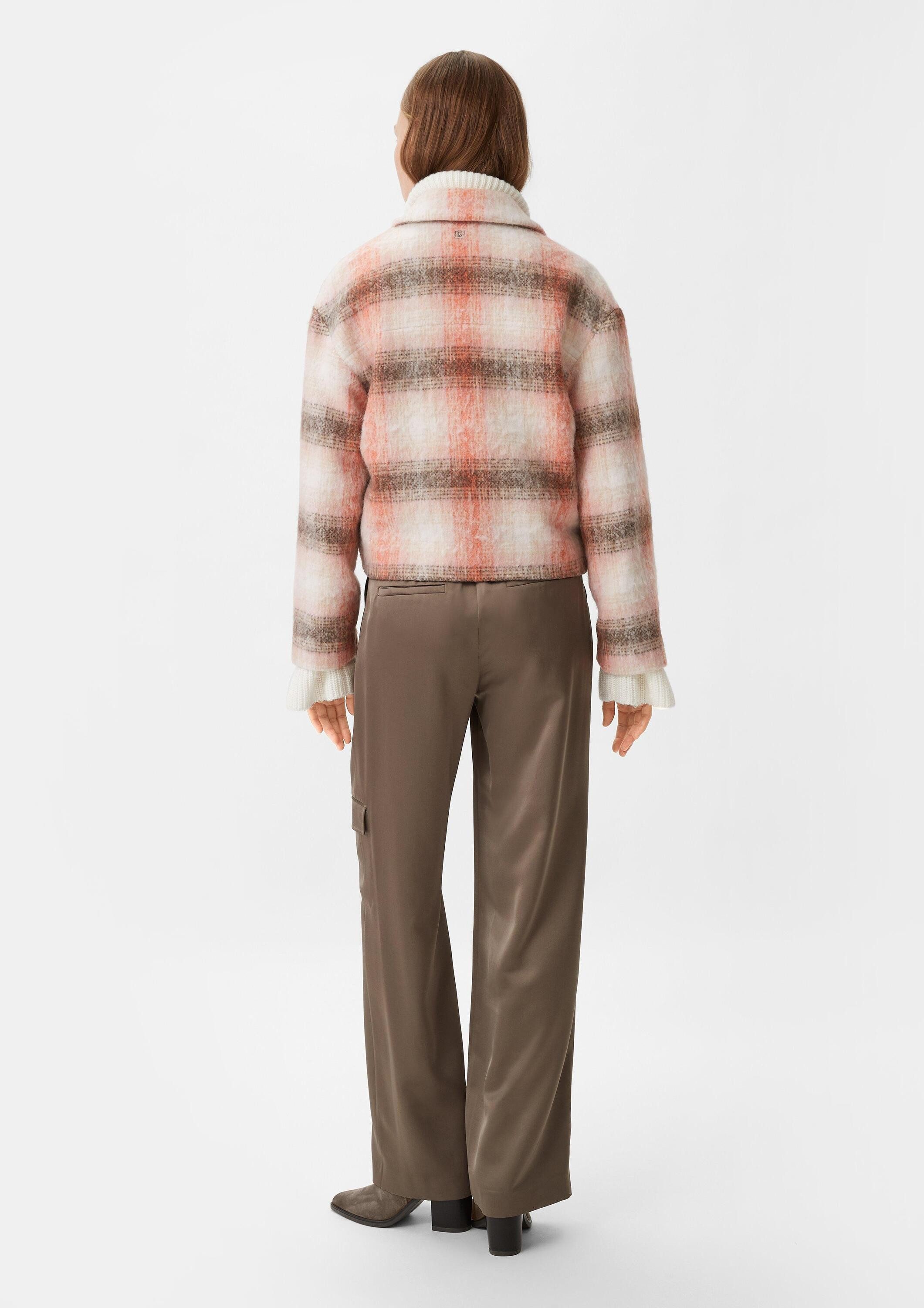 comma Jackenblazer Indoor-Jacke Jacke im Boxy-Schnitt