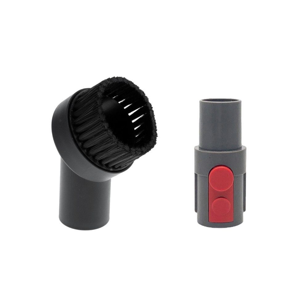 Trade-Shop Möbelbürste mit Anschluss-Adapter passend für Dyson V12 Detect Slim Absolute, Zubehör für Dyson Staubsauger, (2-tlg), Bürste geeignet für Staubsauger-Rohre mit 32mm Innendurchmesser