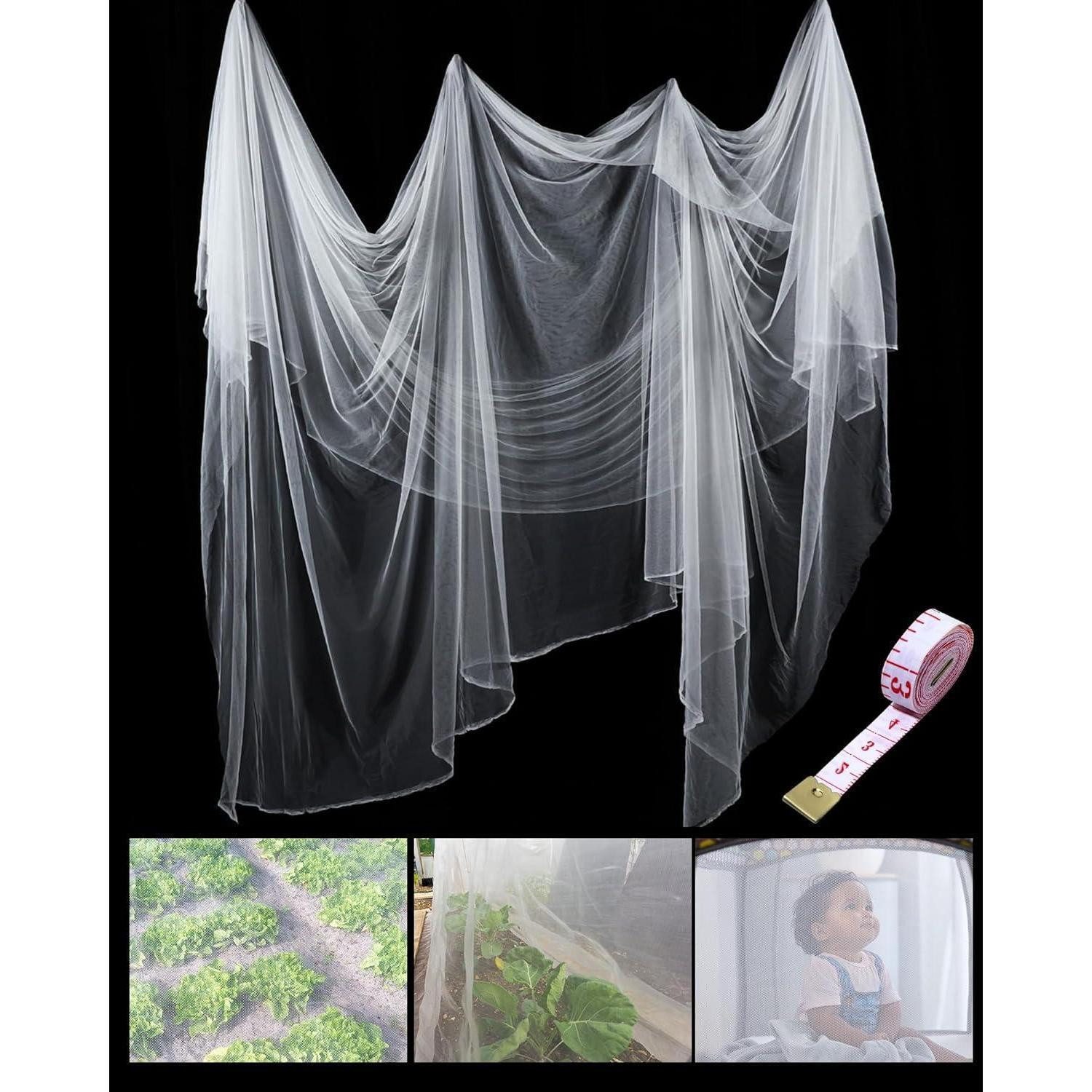 LuxusKollektion Moskitonetz Moskitonetz Insektenschutznetz Engmaschig 1.6m x 6m