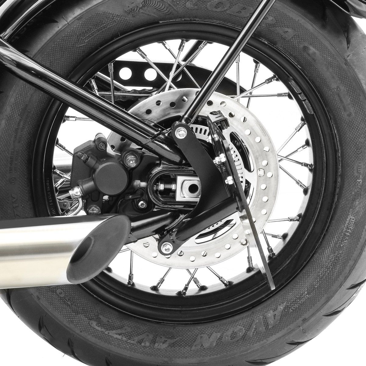 Craftride Kennzeichenhalter Seitlicher Kennzeichenhalter für Triumph Bonneville Bobber / Black 17-