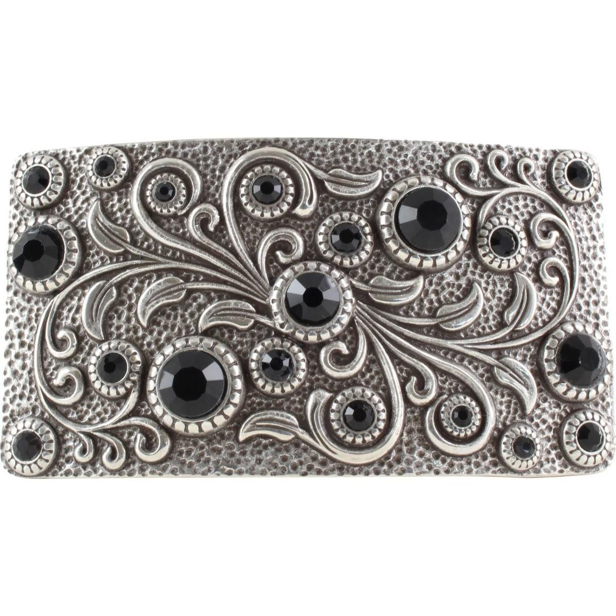 BELTINGER Ремниschnalle Black Flowers 4,0cm - Buckle Wechselschließe Ремниschließe 40mm - Gür (1-St)